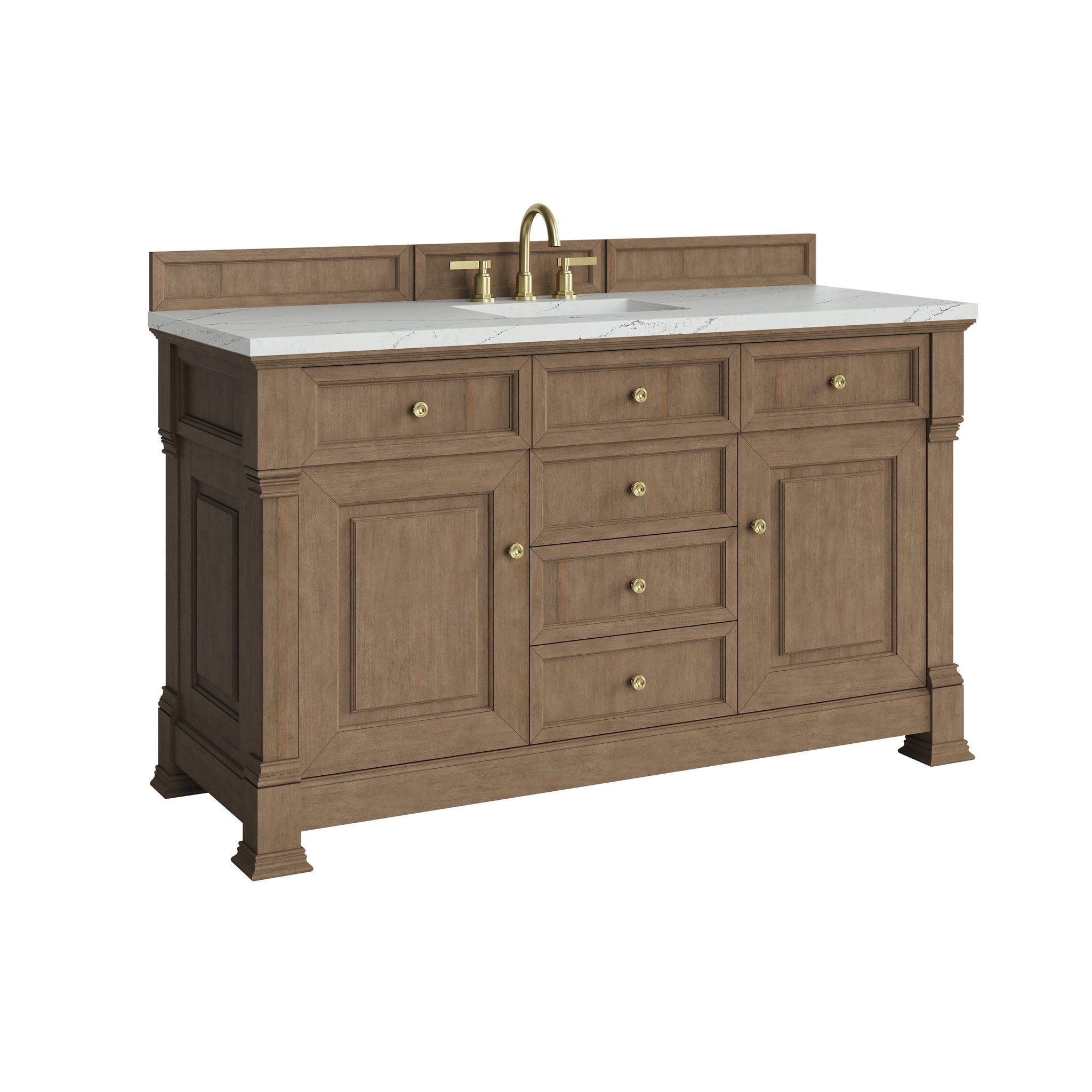 James Martin Brookfield 60" Single Bathroom Vanity, Pecan, view 39