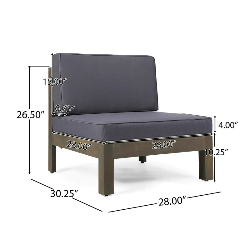 Oana 4-Piece Sofa Set with Coffee Table, Dark by HouseOfZazla