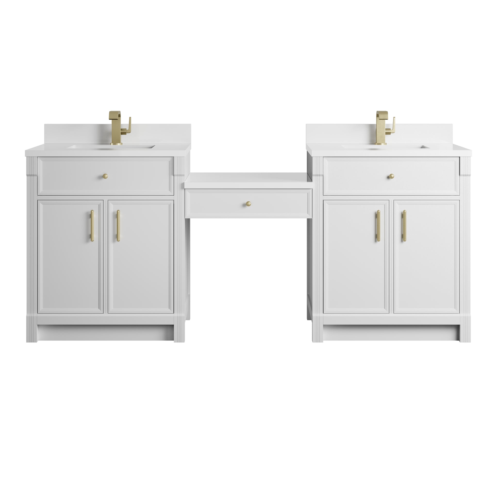 James Martin Bellshire 84" Single Bathroom Vanity, Bright White, view 2