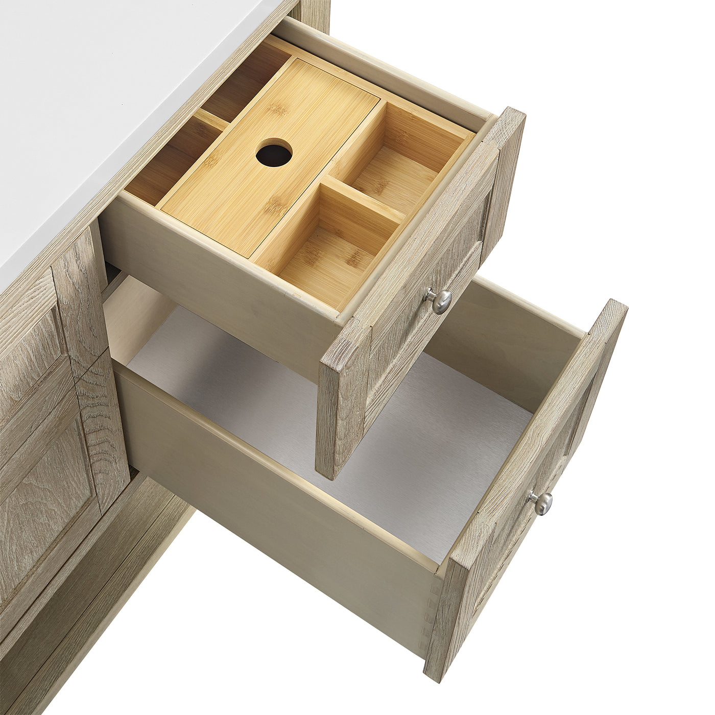 James Martin Breckenridge 48" Single Bathroom Vanity, Whitewashed Oak, view 22