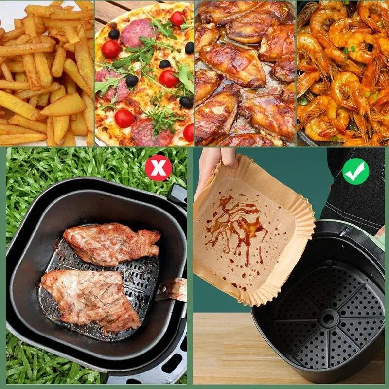 Air Fryer Liners - Non-Stick Parchment Paper Square by House Of Avana