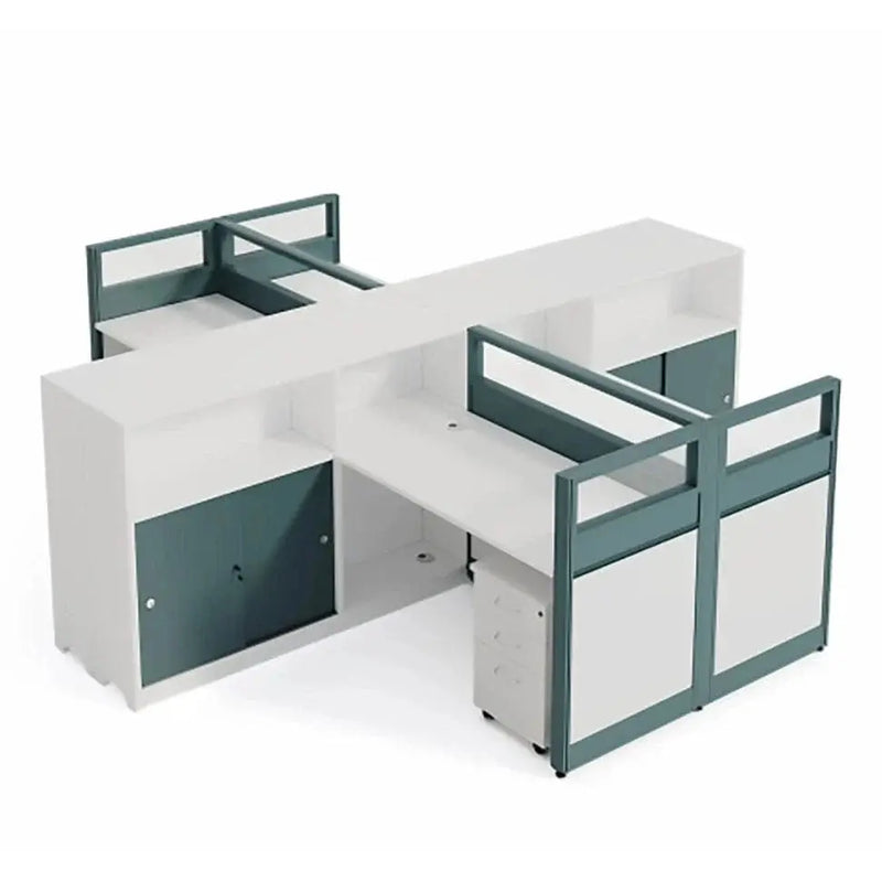 Trevio · L-Shaped Cubicle Workstation by Arc Grove