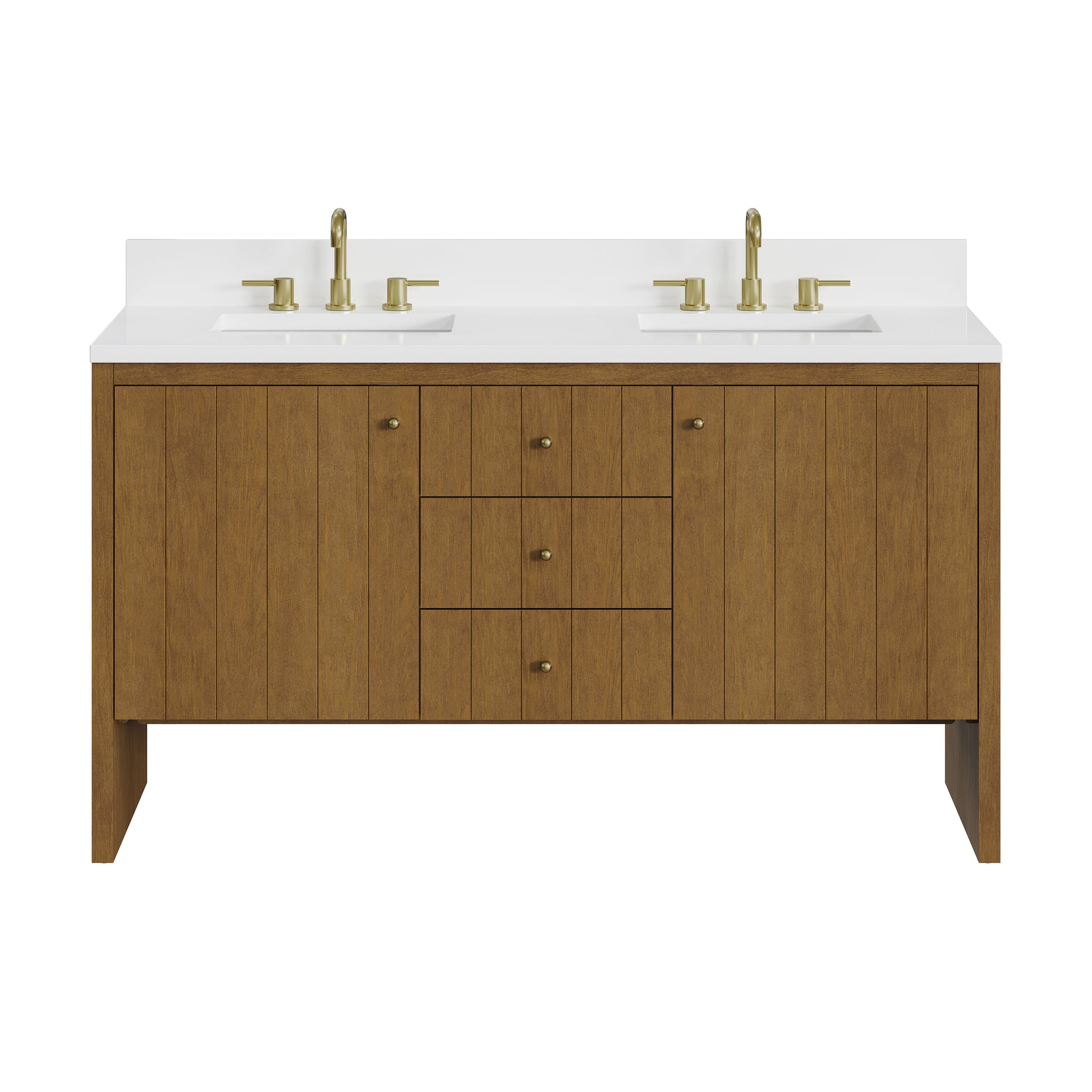 James Martin Hudson 60" Double Bathroom Vanity, Honey Oak, view 38