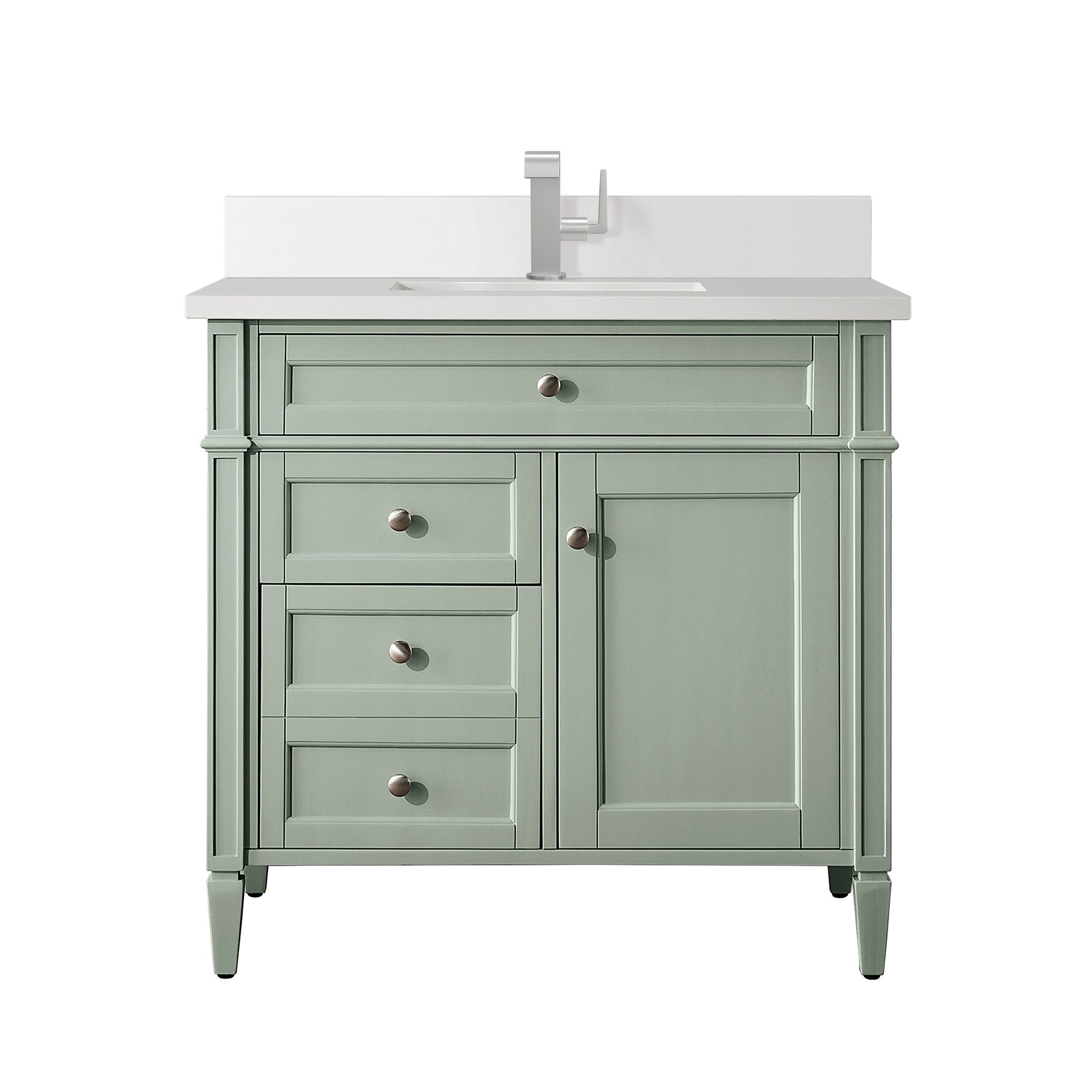 James Martin Brittany 36" Single Bathroom Vanity, Sage Green, view 22
