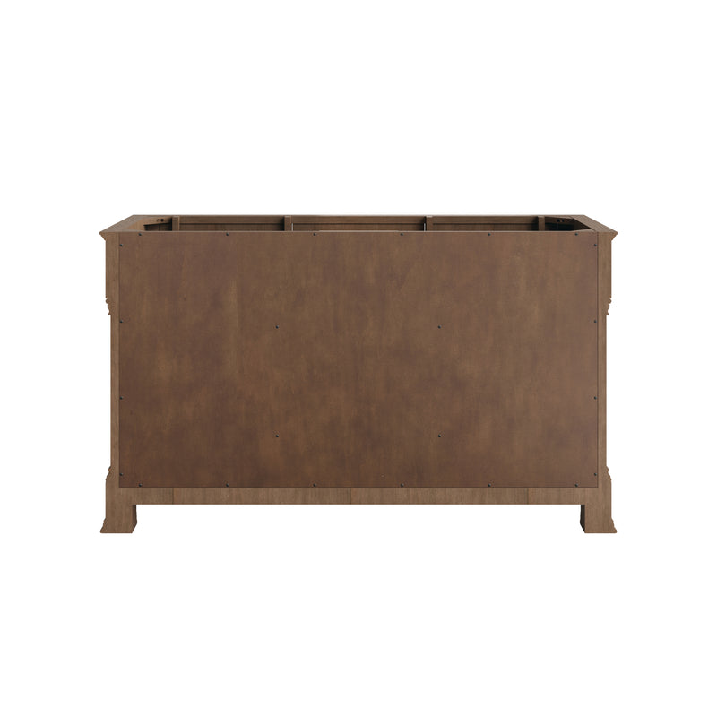 James Martin Brookfield 60" Double Vanity Cabinet, Pecan, view 3