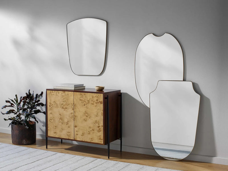 Escaudain Contemporary Gold Mirror - Clearance by Boutique Rugs