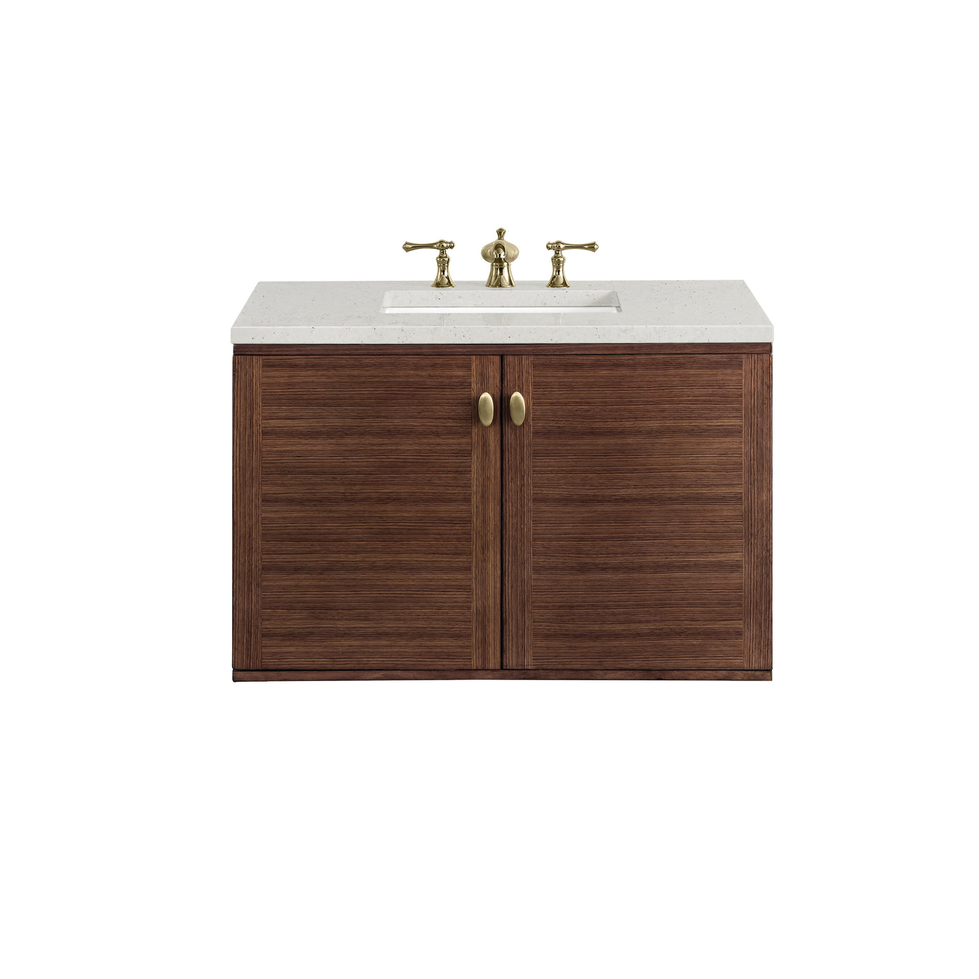 James Martin Amberly 36" Dual Mount Single Bathroom Vanity, Mid-Century Walnut, view 24