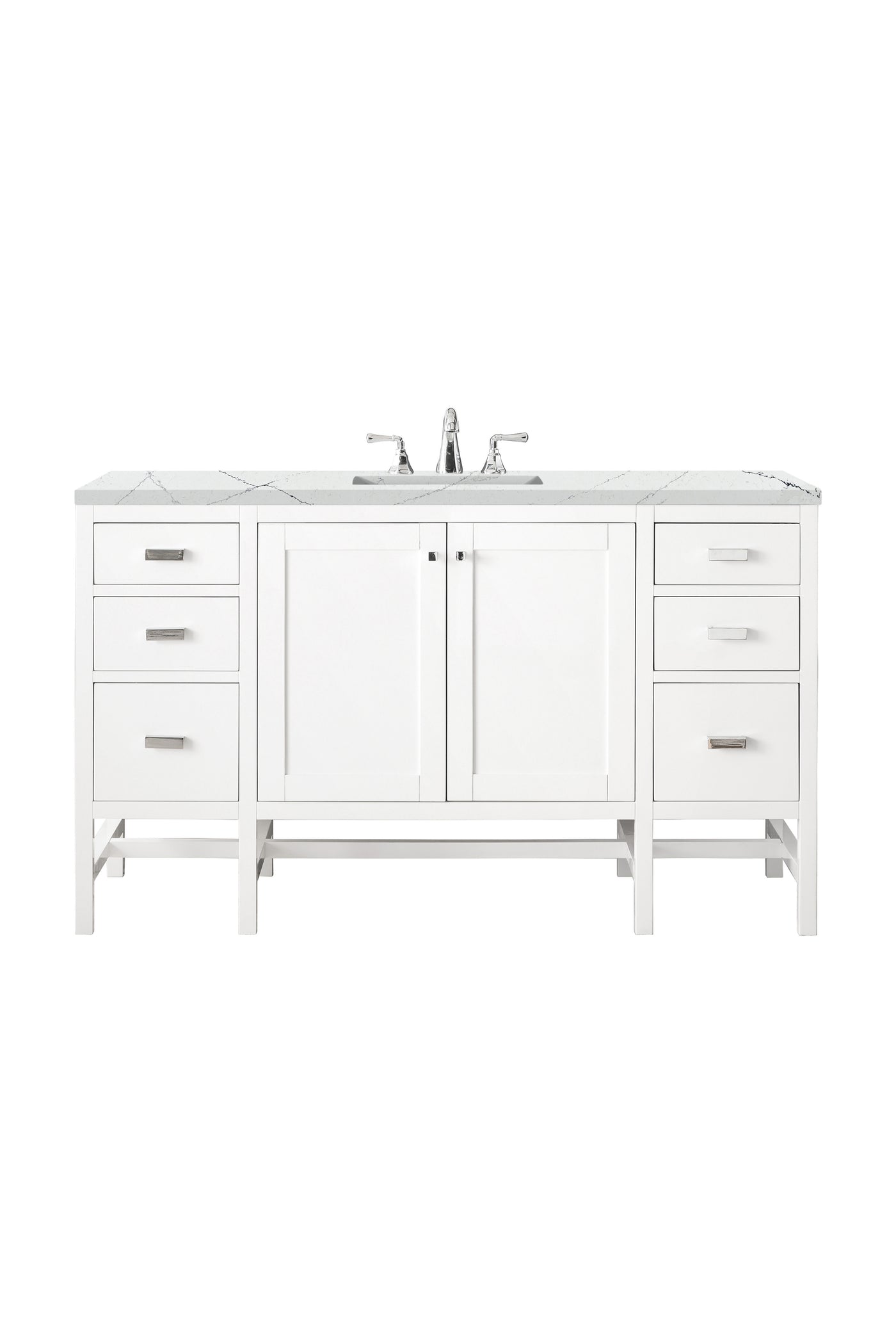 James Martin Addison 60" Single Bathroom Vanity, Glossy White, view 20