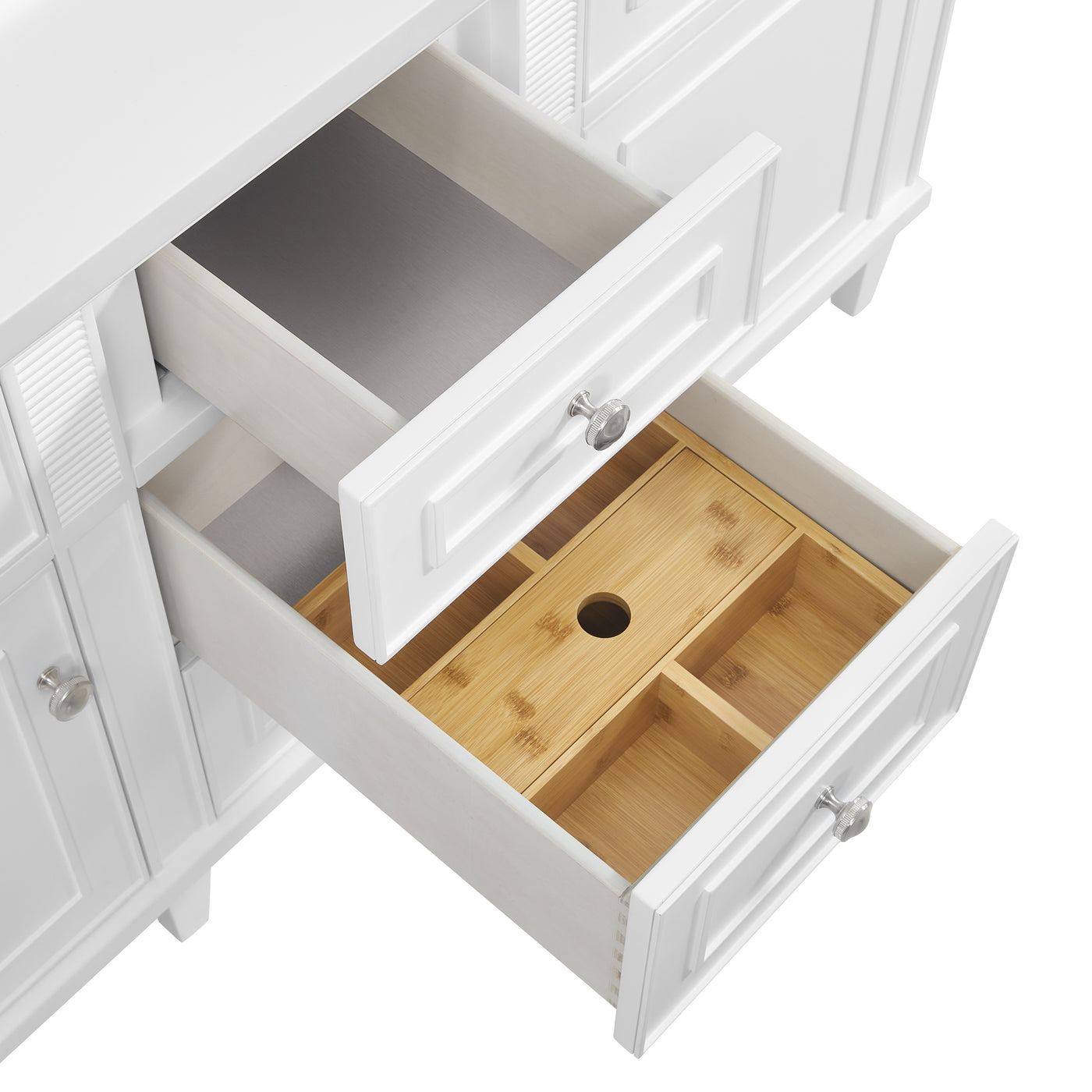 James Martin Lorelai 60" Double Bathroom Vanity, Bright White, view 36