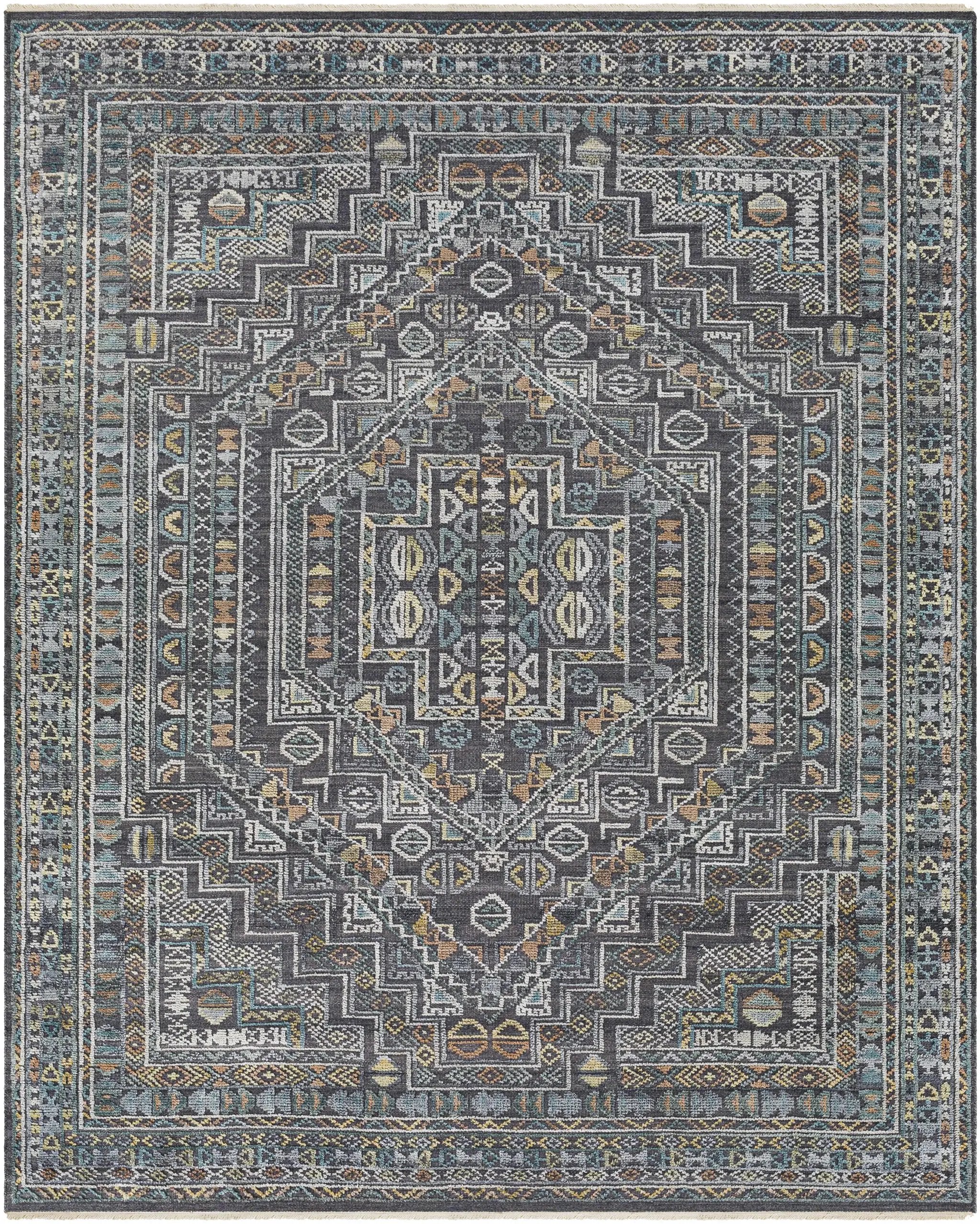 Akle Premium Hand Knotted Wool Area Rug - Clearance by Boutique Rugs