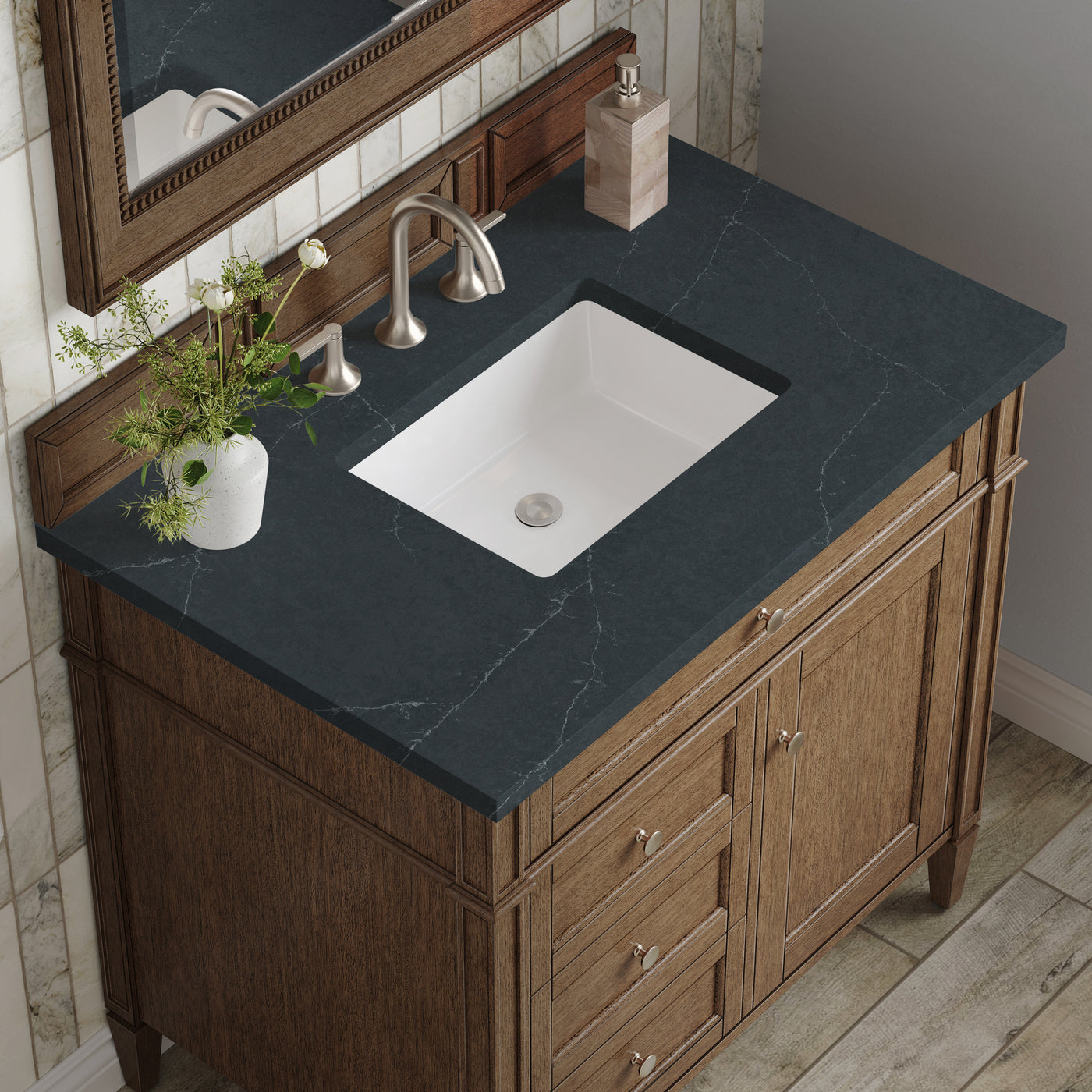 James Martin Brittany 36" Single Bathroom Vanity, Saddle Brown, view 22