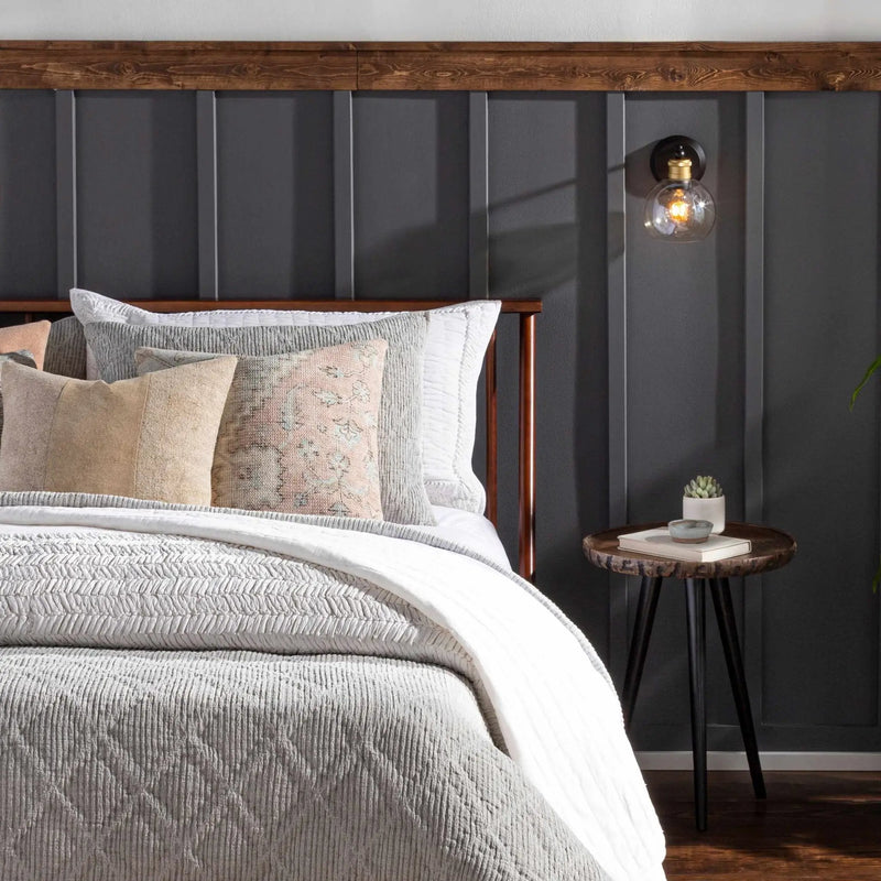 Leabrook Black Metal Wall Sconce by Boutique Rugs