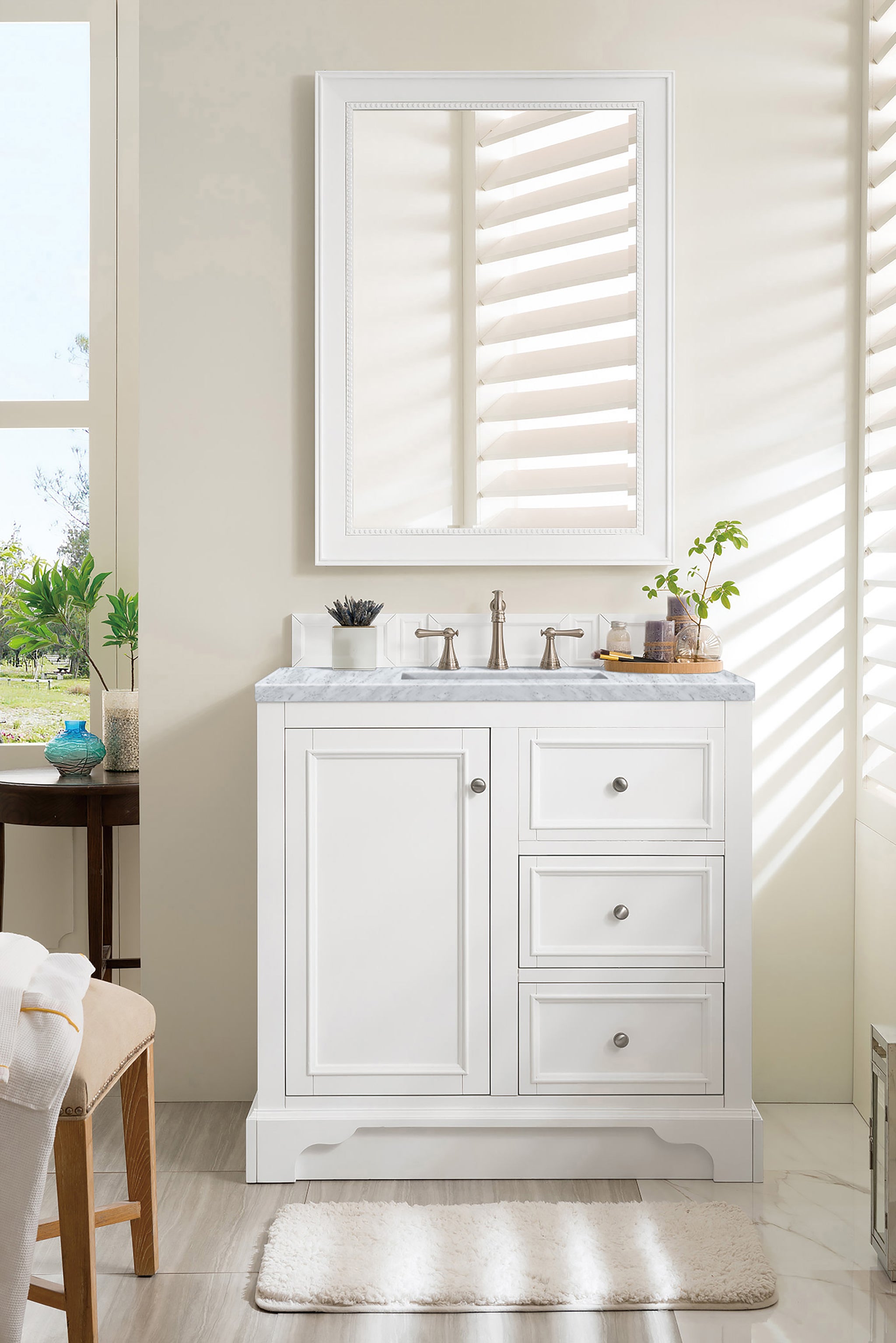 James Martin De Soto 36" Single Bathroom Vanity, Bright White, view 33