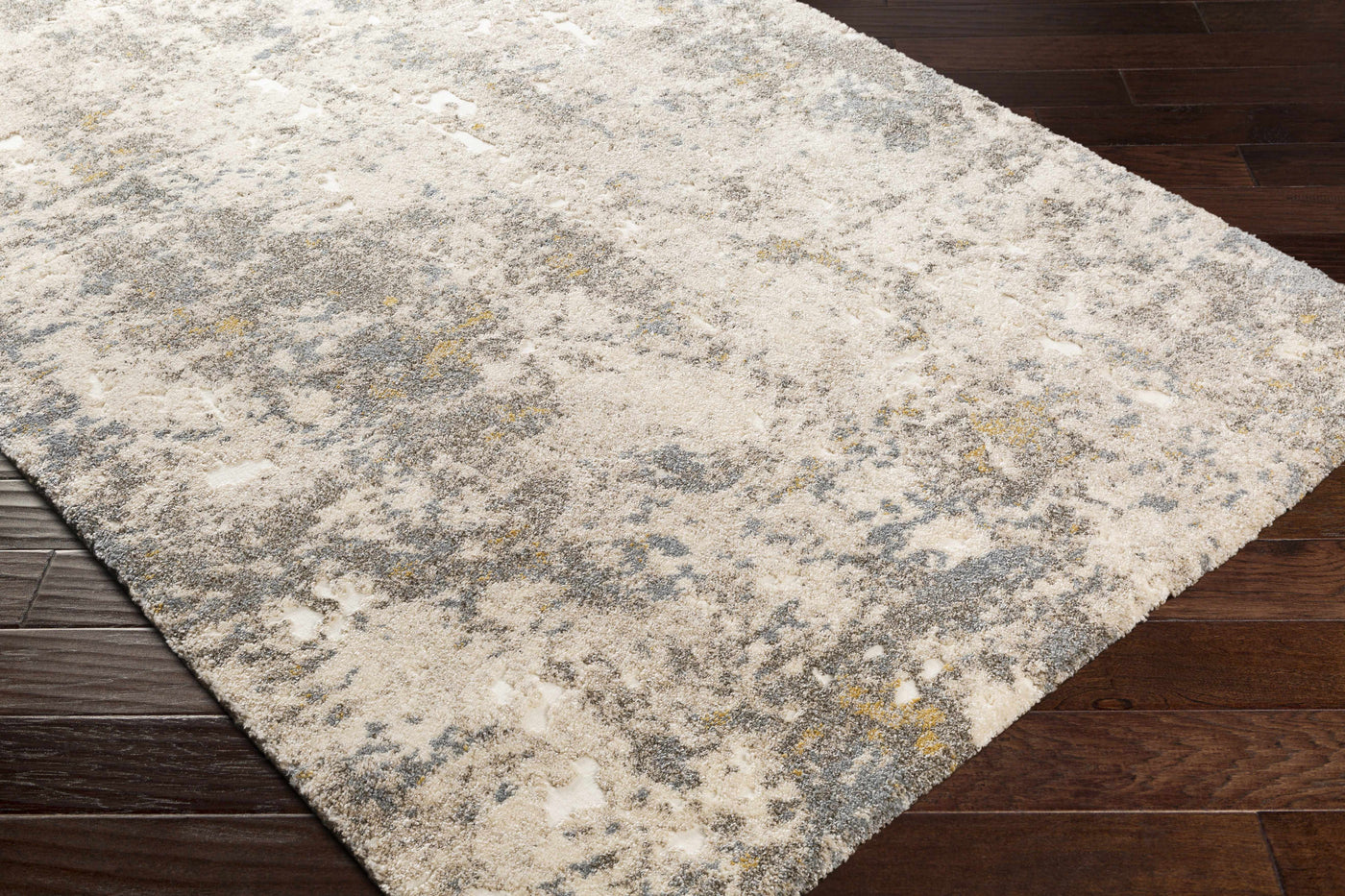Alabaster Abstract Thick Luxe Rug by Boutique Rugs