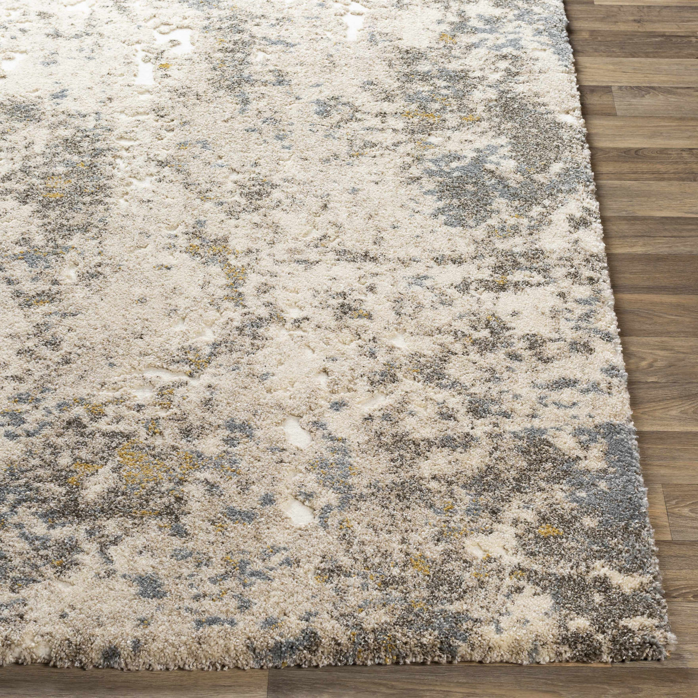 Alabaster Abstract Thick Luxe Rug by Boutique Rugs