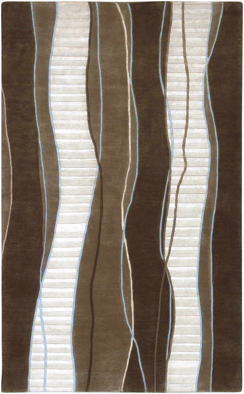 Alanreed Brown Premium Wool Area Rug - Clearance by Boutique Rugs