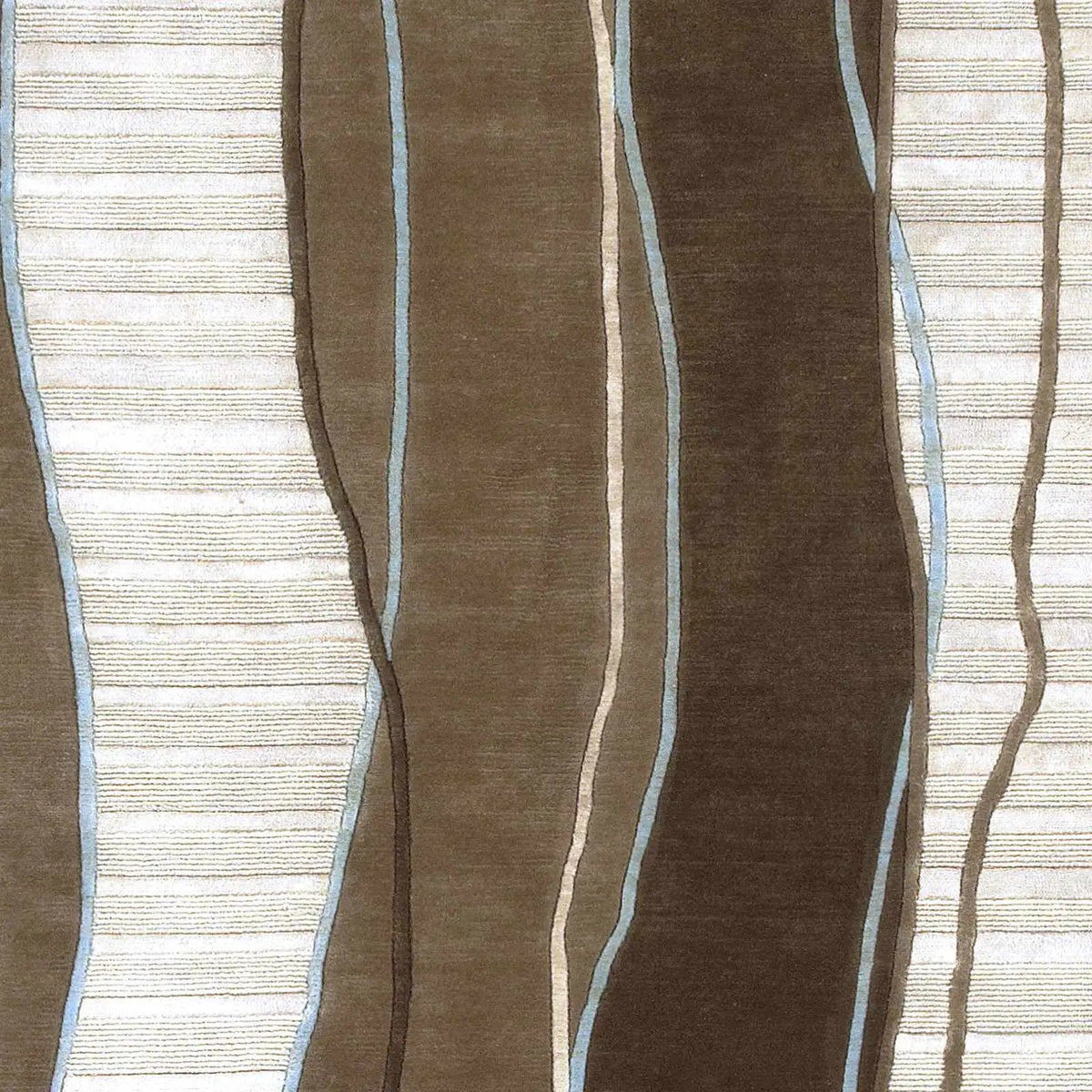 Alanreed Brown Premium Wool Area Rug - Clearance, sample swatch