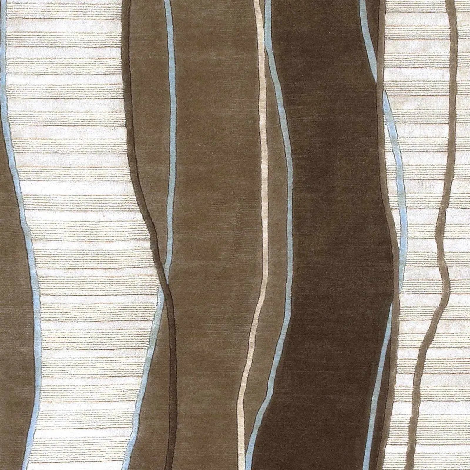Alanreed Brown Premium Wool Area Rug - Clearance by Boutique Rugs