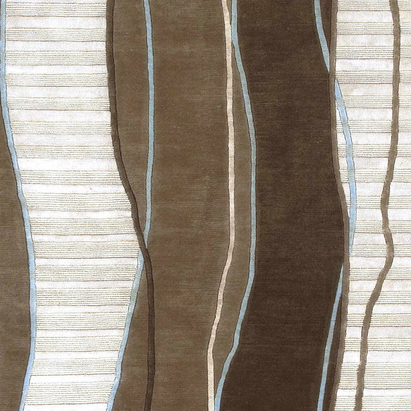 Alanreed Brown Premium Wool Area Rug - Clearance by Boutique Rugs