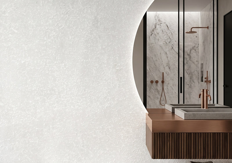 Albatre Blanc Polished Quartzite Slab Random room scene 5