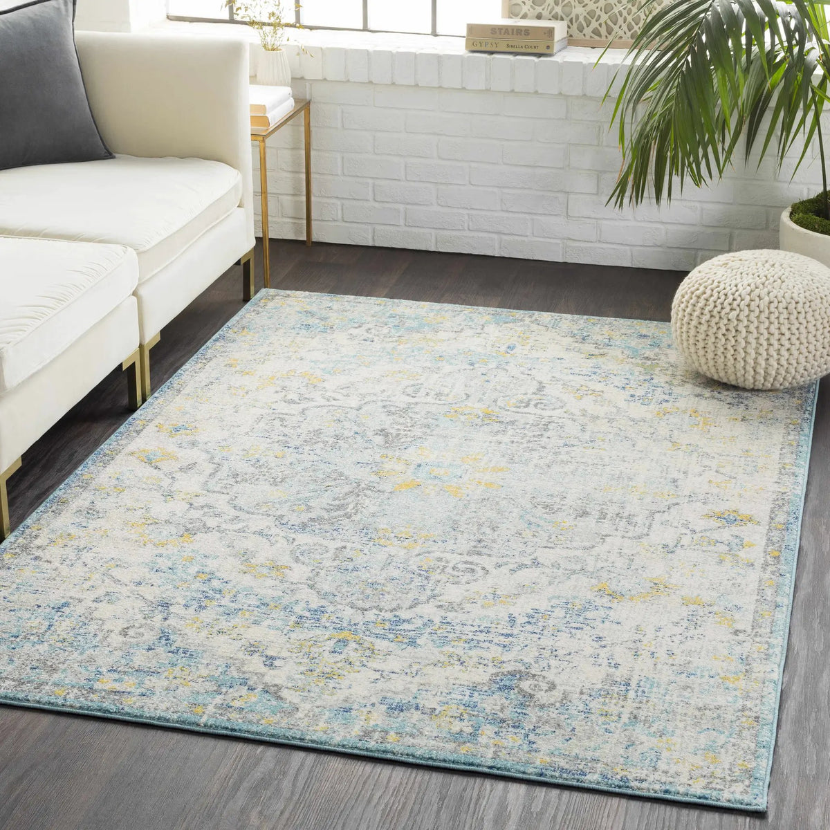 Aleknagik Area Rug, installed in a room