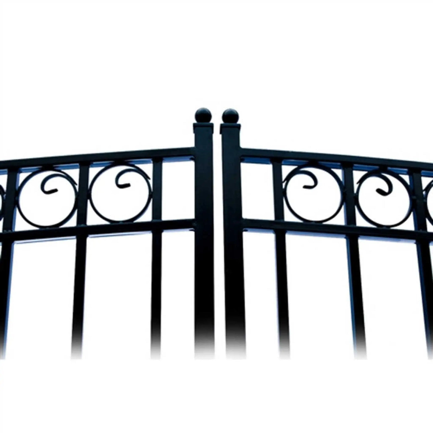 [12-18FT] Heavy-Duty Paris-Style Steel Premium Dual-Swing Driveway Gate (SAK97031) by SAKSBY WHOLESALE
