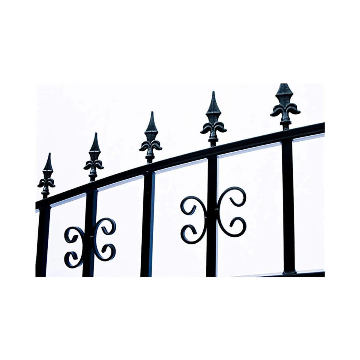 [12-18FT] Heavy-Duty Venice-Style Steel Dual-Swing Driveway Gate (SAK68025) by SAKSBY WHOLESALE