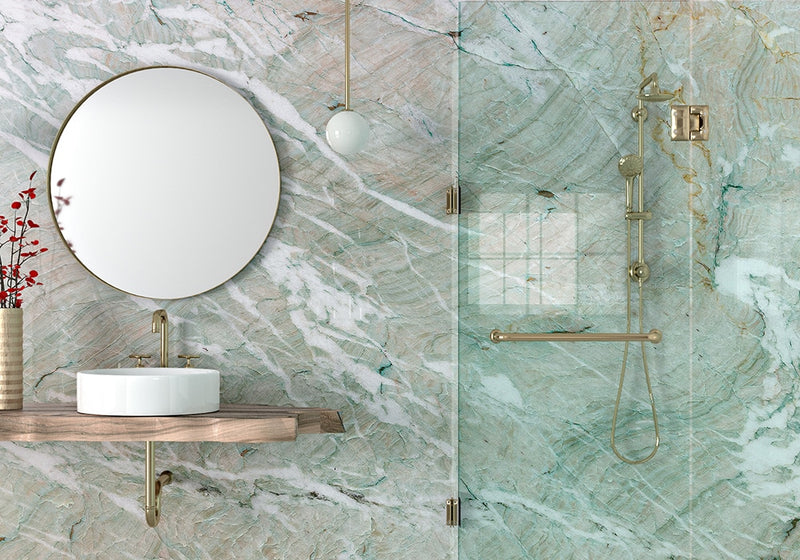 Alexandrita Polished Quartzite Slab Random room scene 3
