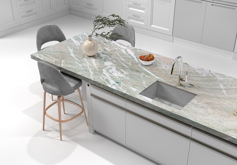Alexandrita Polished Quartzite Slab Random room scene 4