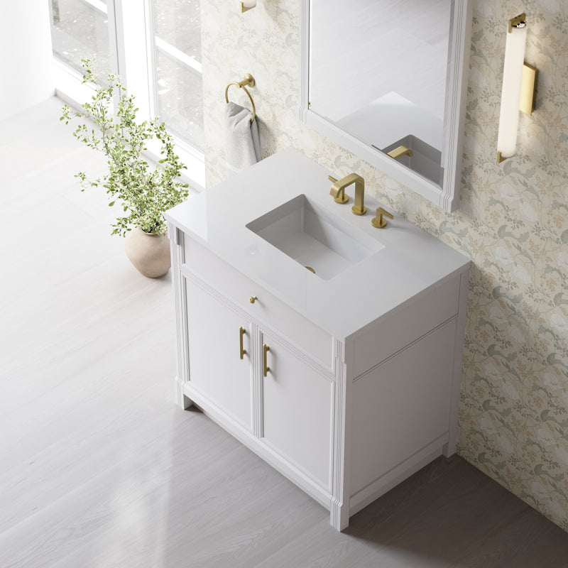 James Martin Bellshire 30" Mirror, Bright White, view 4