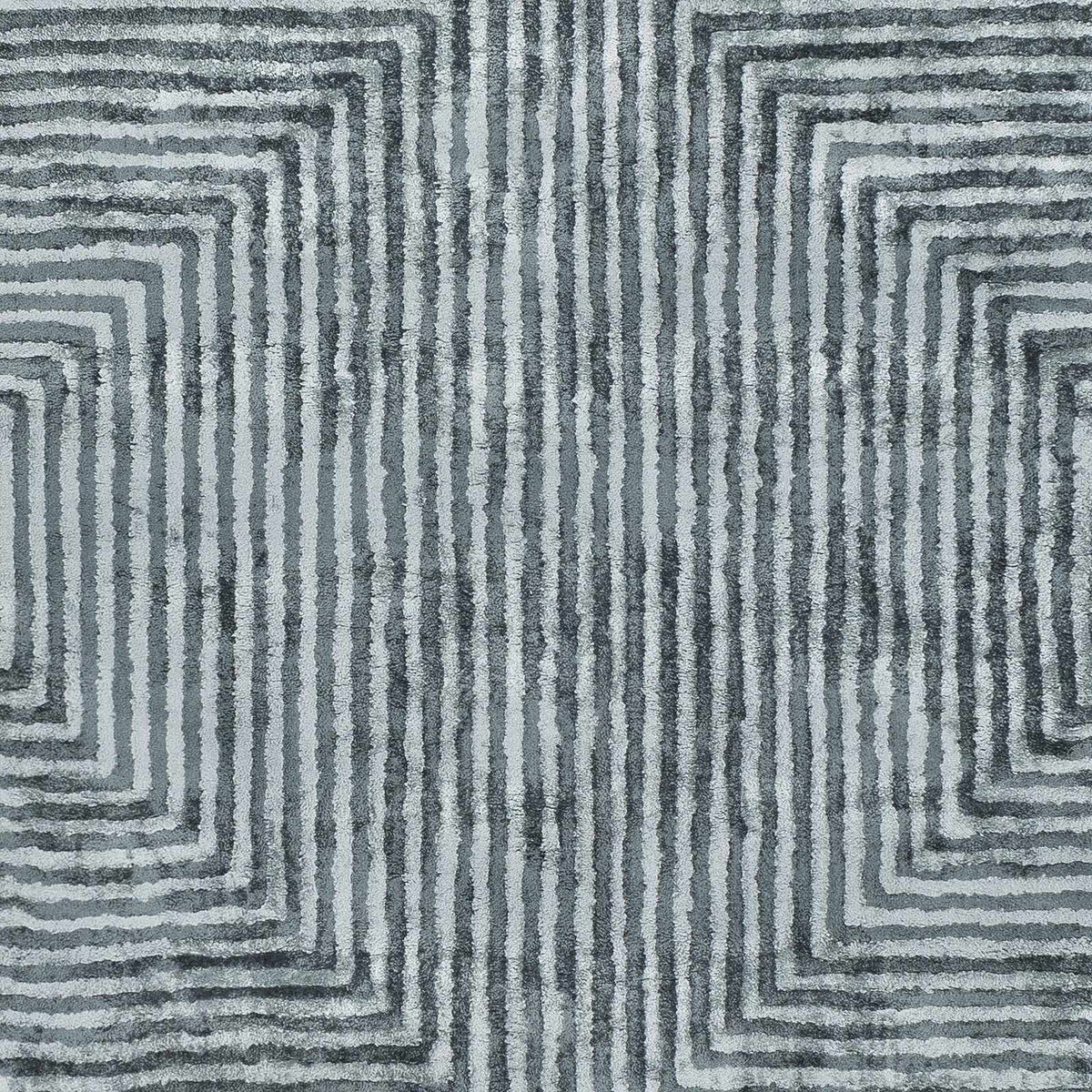 Quartz Patterned Sheen Blue/Green Viscose Rug, sample swatch