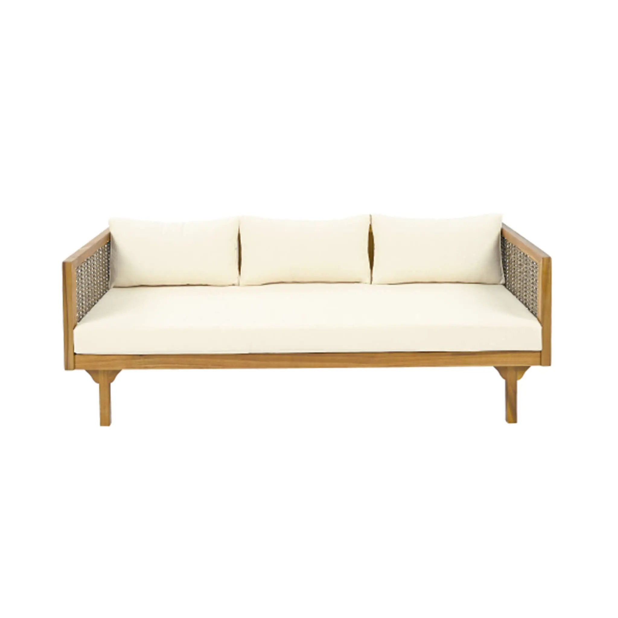 Alora 3-Seater Acacia Wood Daybed Sofa With Water-Resistant Cushions (SAK65773) by SAKSBY WHOLESALE