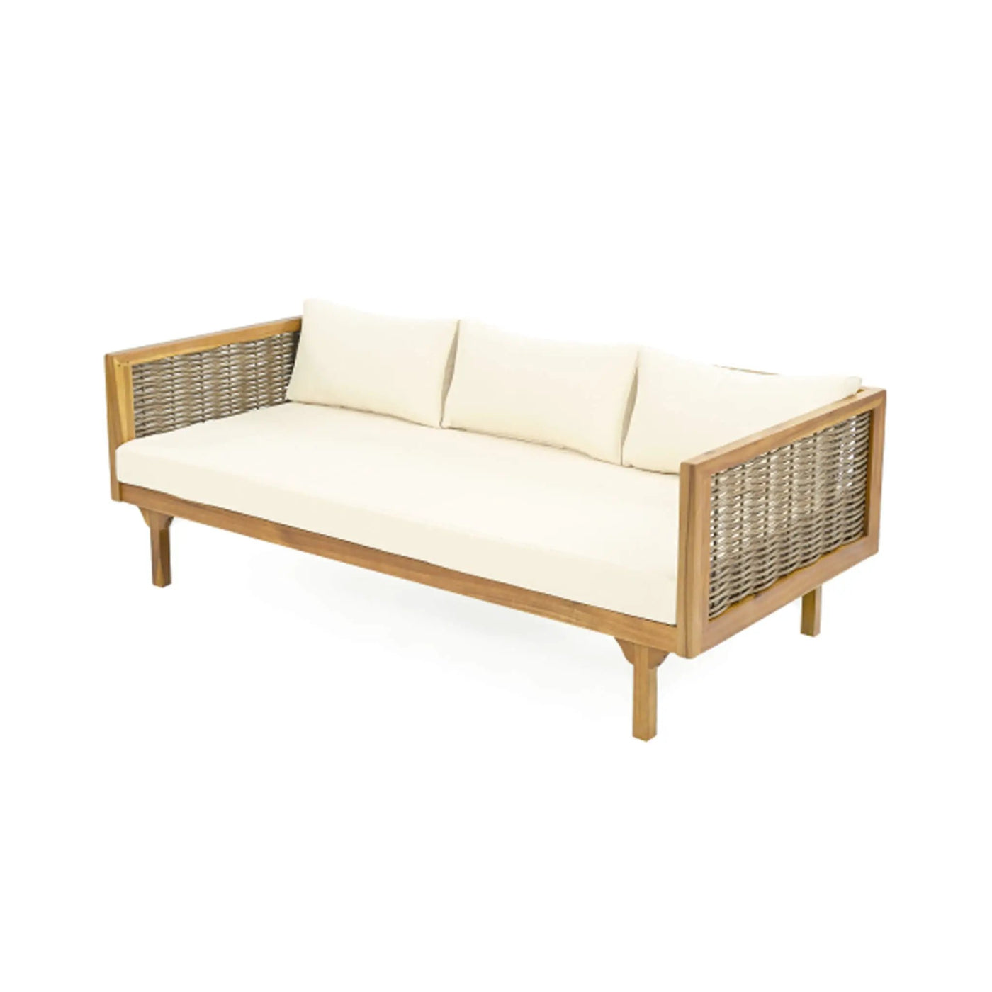 3-Seater Acacia Wood Daybed Sofa With Water-Resistant Cushions (SAK65773) by SAKSBY WHOLESALE