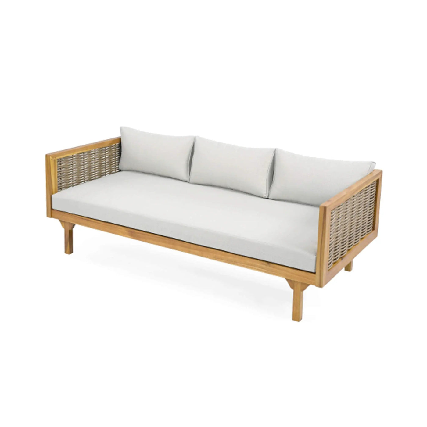 3-Seater Acacia Wood Daybed Sofa With Water-Resistant Cushions (SAK65773) by SAKSBY WHOLESALE