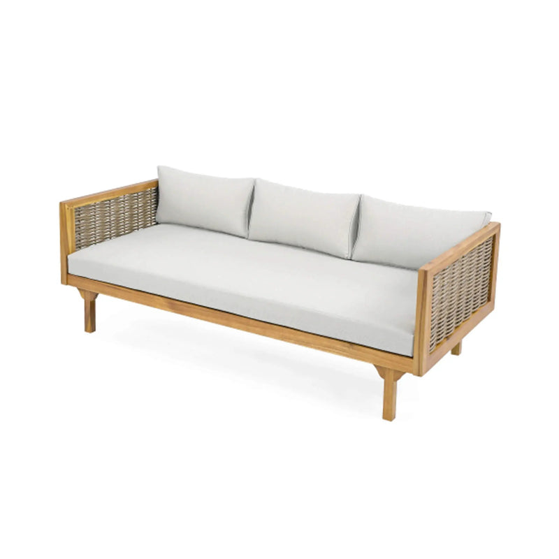 Alora 3-Seater Acacia Wood Daybed Sofa With Water-Resistant Cushions (SAK65773) by SAKSBY WHOLESALE