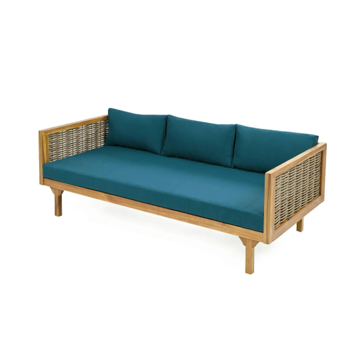 3-Seater Acacia Wood Daybed Sofa With Water-Resistant Cushions (SAK65773) by SAKSBY WHOLESALE