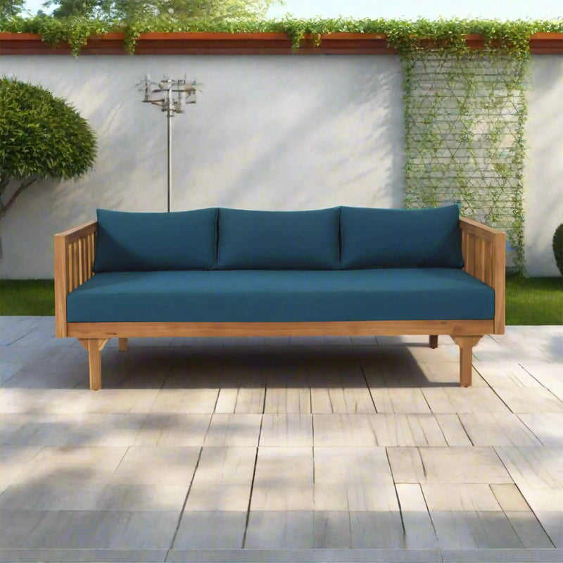 Alora 3-Seater Acacia Wood Daybed Sofa With Water-Resistant Cushions (SAK65773) by SAKSBY WHOLESALE