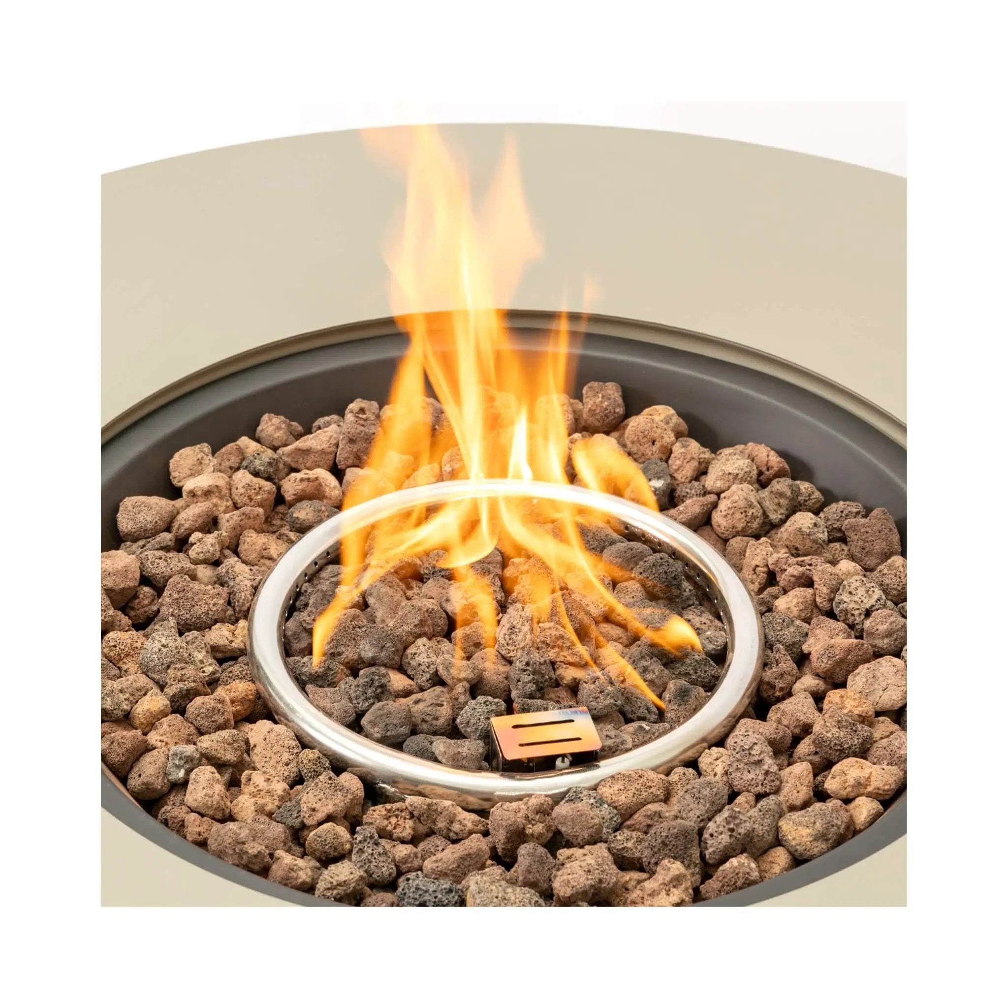 Alora Premium 36-Inch Round Outdoor Iron Patio Fire Pit Table With Metal Cover (SAK71954) by SAKSBY WHOLESALE