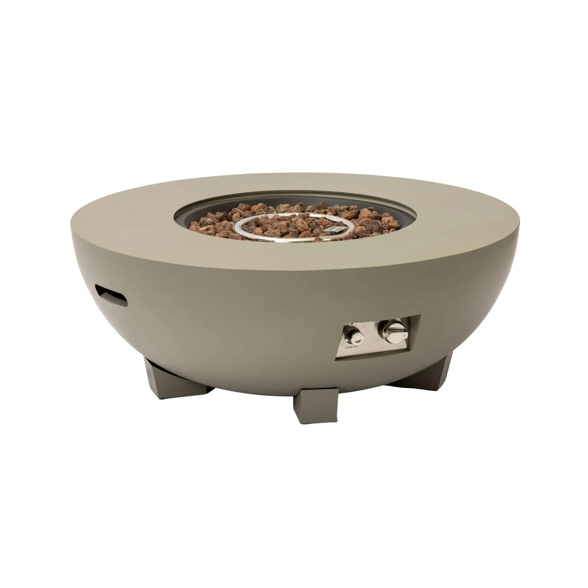 Alora Premium 36-Inch Round Outdoor Iron Patio Fire Pit Table With Metal Cover (SAK71954) by SAKSBY WHOLESALE