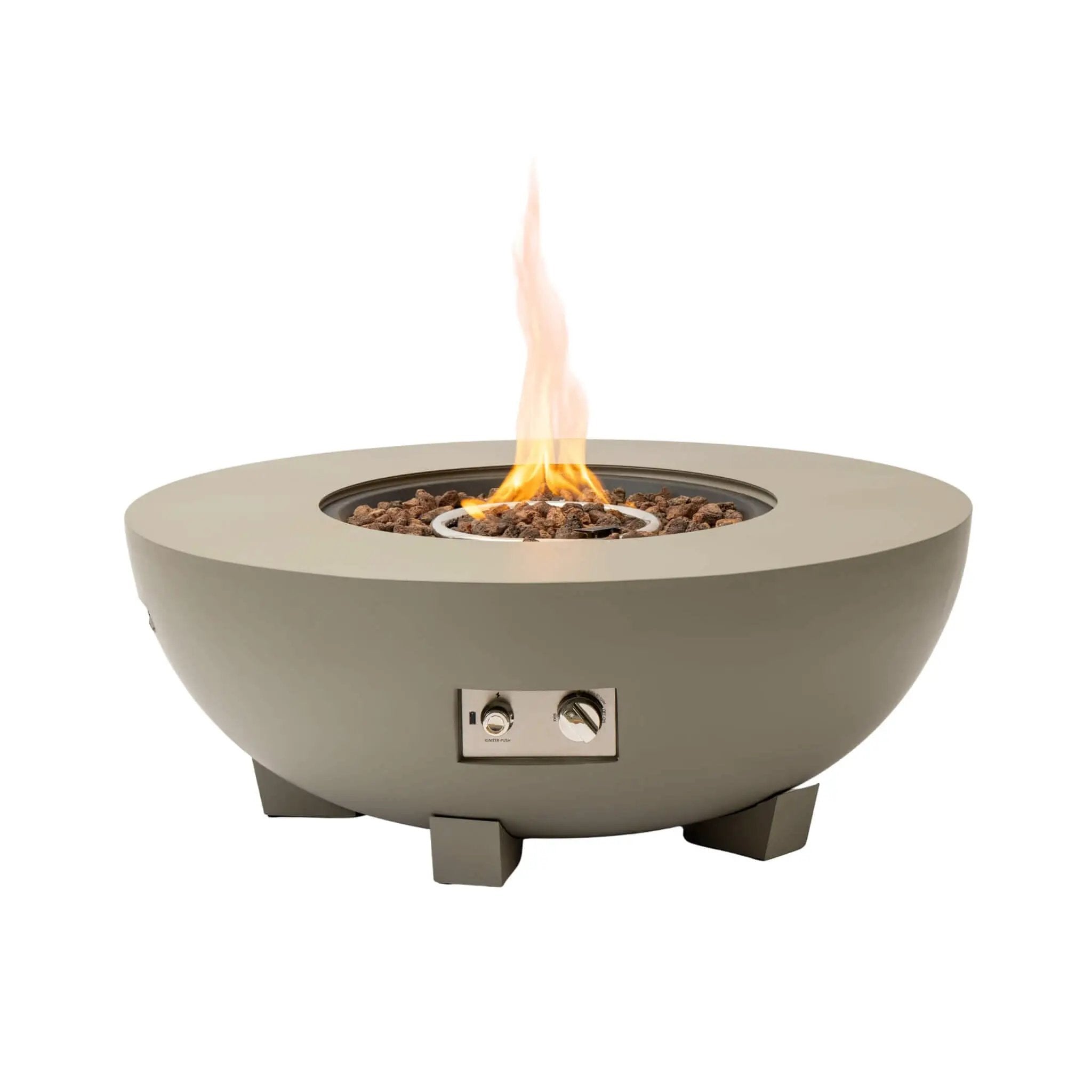Alora Premium 36-Inch Round Outdoor Iron Patio Fire Pit Table With Metal Cover (SAK71954) by SAKSBY WHOLESALE