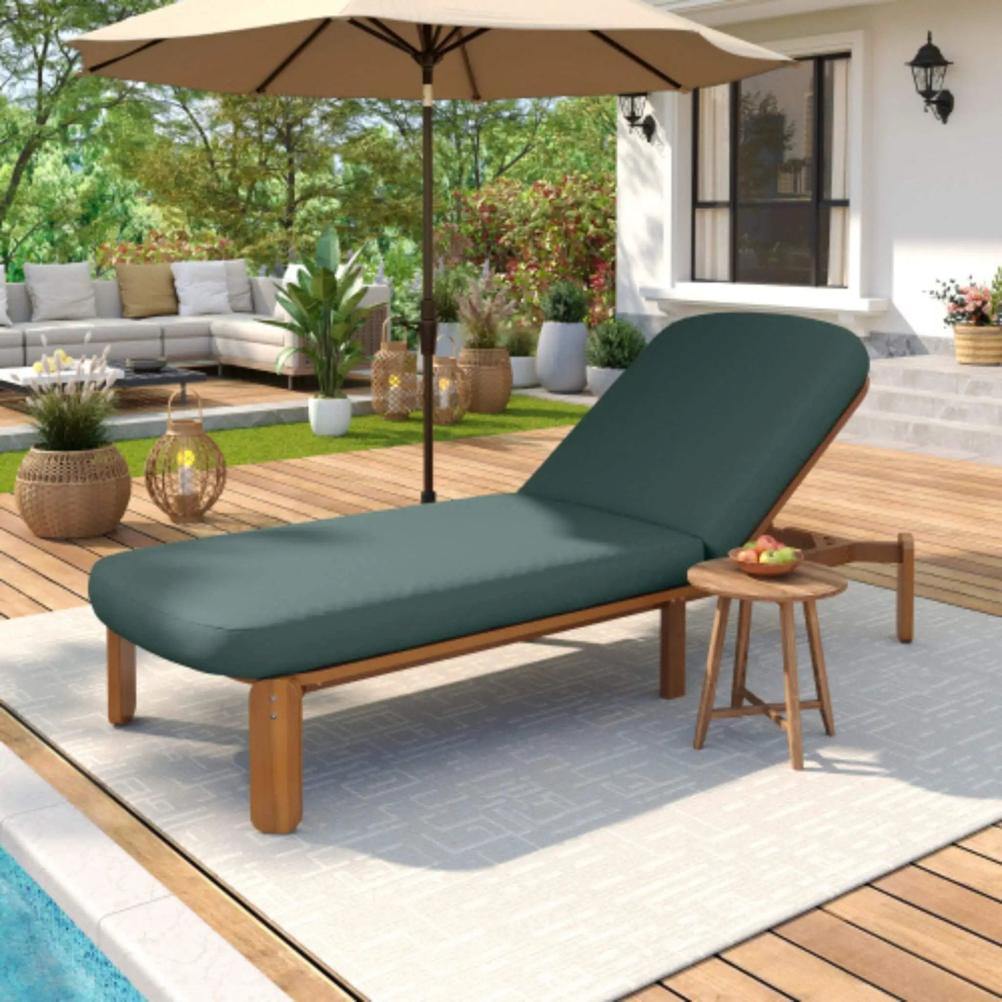 Alora Adjustable Outdoor Chaise Lounge With Reclining Backrest (SAK04689) by SAKSBY WHOLESALE