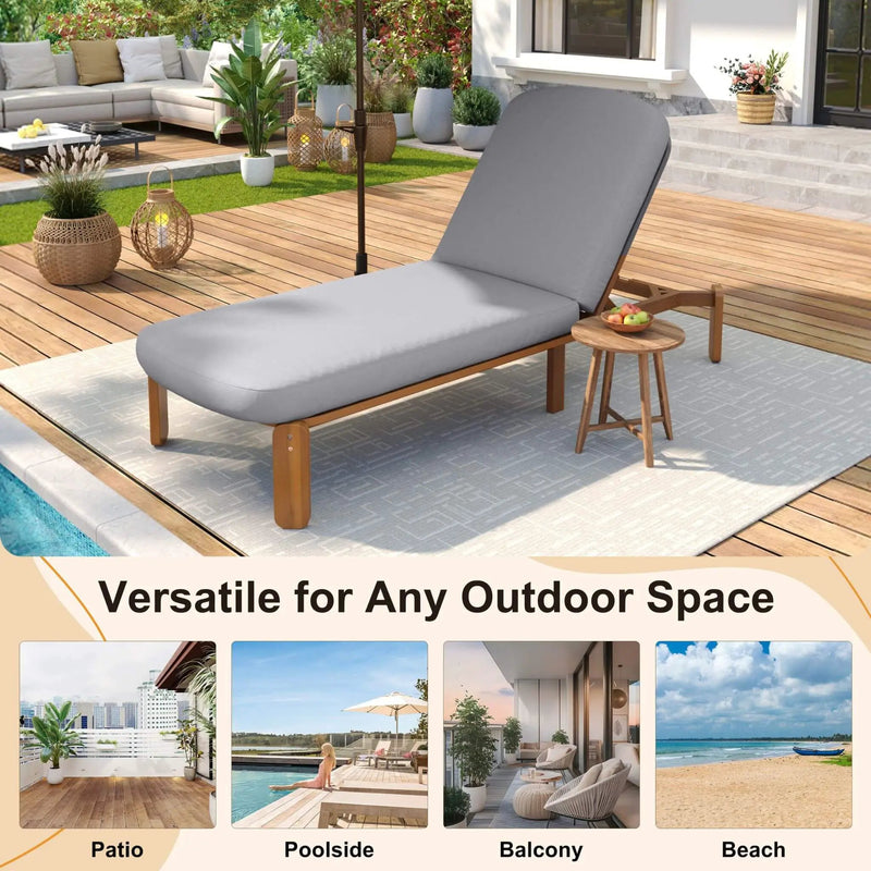 Alora Adjustable Outdoor Chaise Lounge With Reclining Backrest (SAK04689) by SAKSBY WHOLESALE
