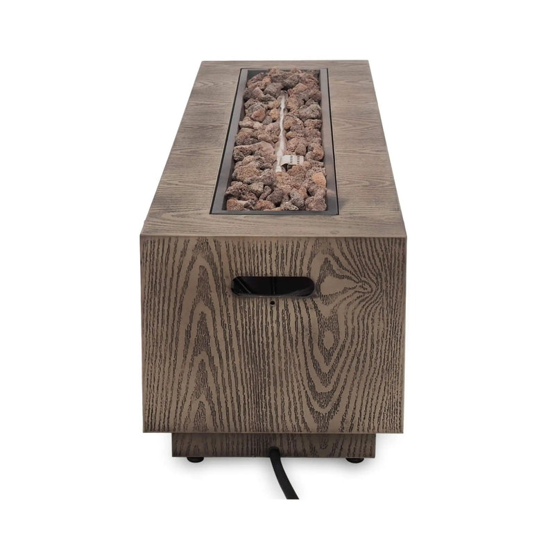 Alora 48-Inch Modern 50K BTU Outdoor Rectangular Propane Gas Fire Pit With Lava Rocks (SAK82521) by SAKSBY WHOLESALE