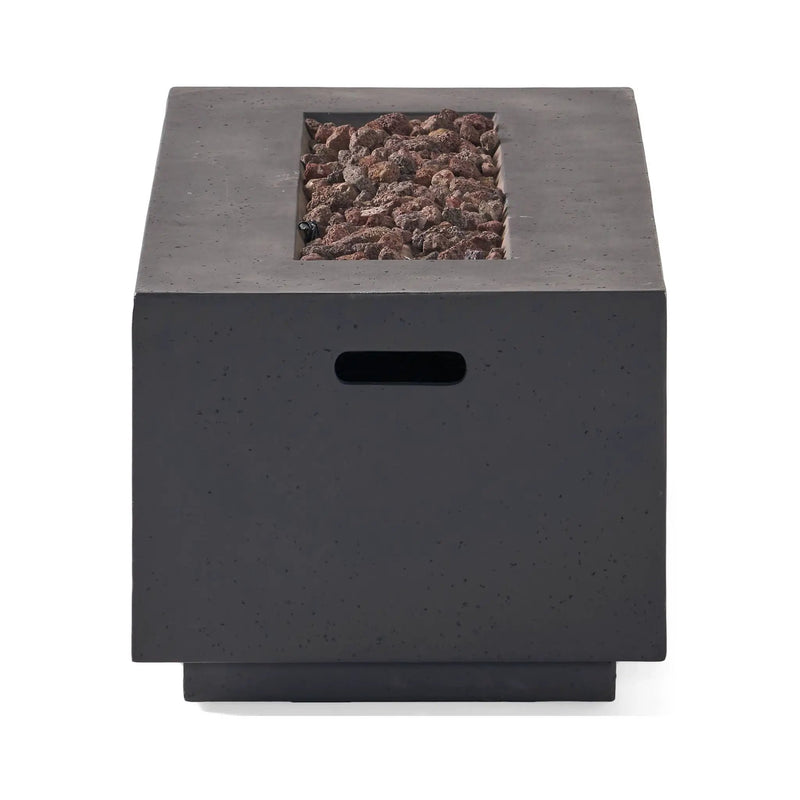 Alora Premium Outdoor Contemporary 40K BTU Rectangular Propane Gas Fire Pit Table (SAK96153) by SAKSBY WHOLESALE