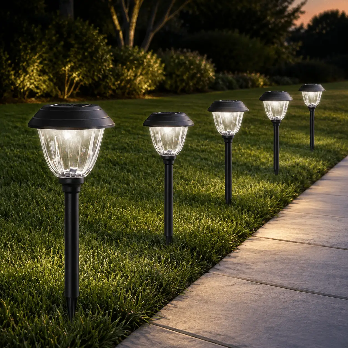 Alpan 10 Pack Solar Pathway LED Lights Outdoor-Stainless Steel 15 Lumen( Bronze ) by Outdoor Solar Outlet