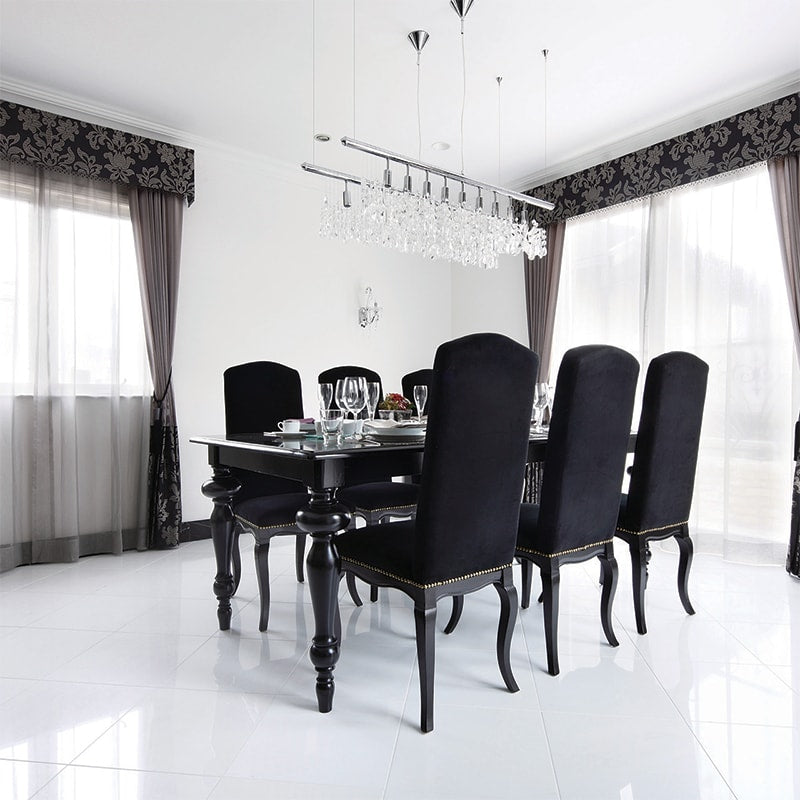 Alpina White Polished Marble Tiles 18x18 Marble Polished 18x18 Tiles — 4