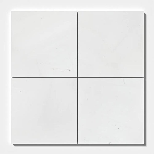 Alpina White Polished Marble Tiles 12x12 closeup 1