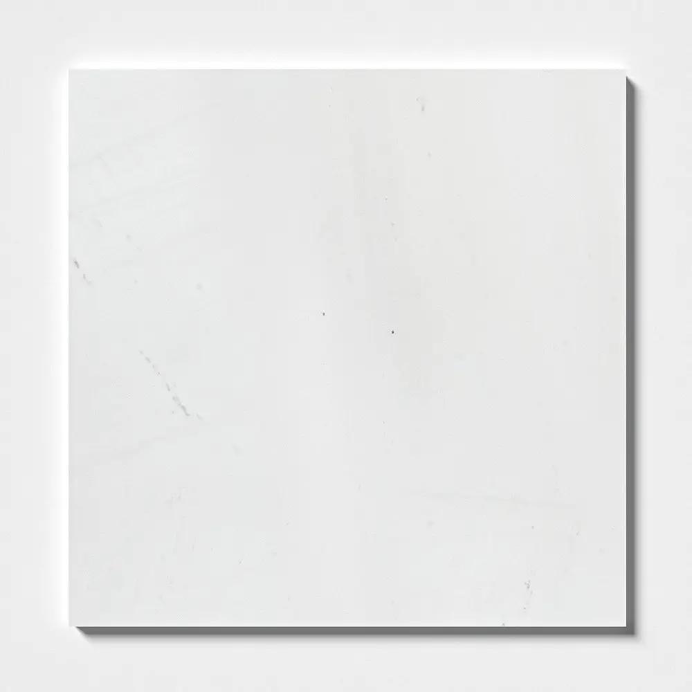 Alpina White T Honed Marble Tiles 18x18 by Stonetiledepot