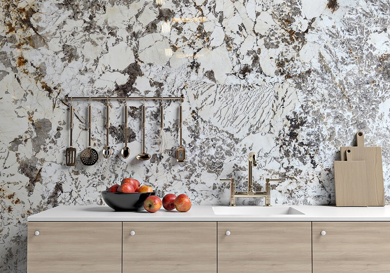 Alpinus Polished Granite Slab Random room scene 2