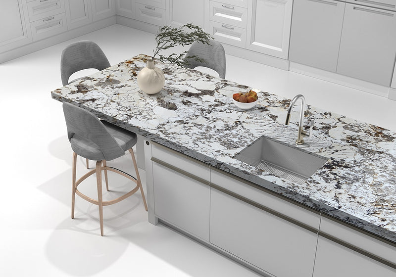 Alpinus Polished Granite Slab Random room scene 4